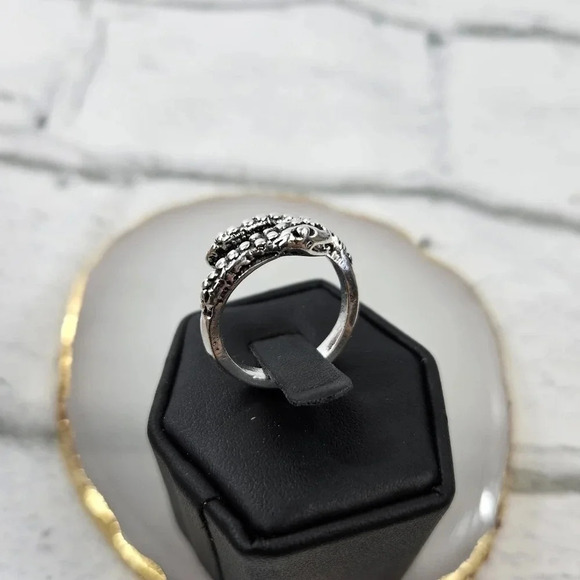 Textured Snake Adjustable Fashion Ring A12 x3 - Picture 5 of 7